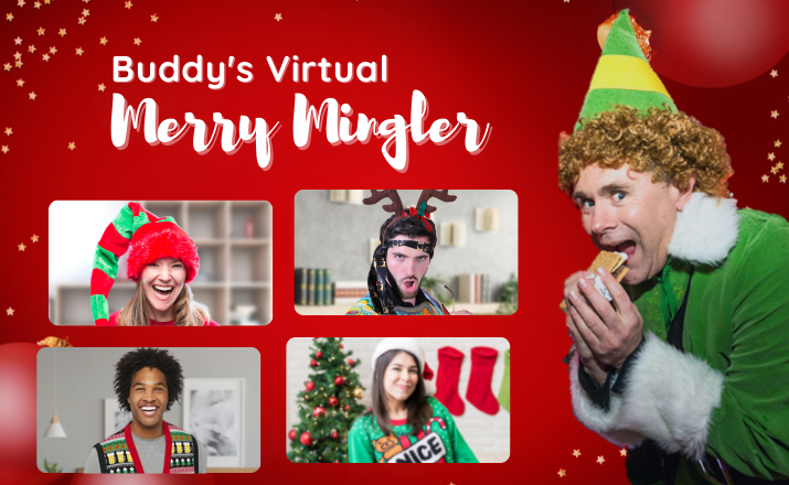 Buddys Virtual Merry Mingler Team Building Activity Header Image 1
