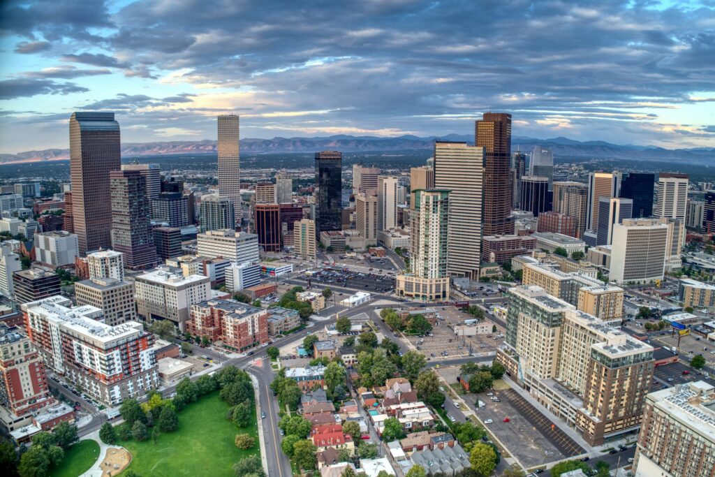 Bird's eye view of Denver